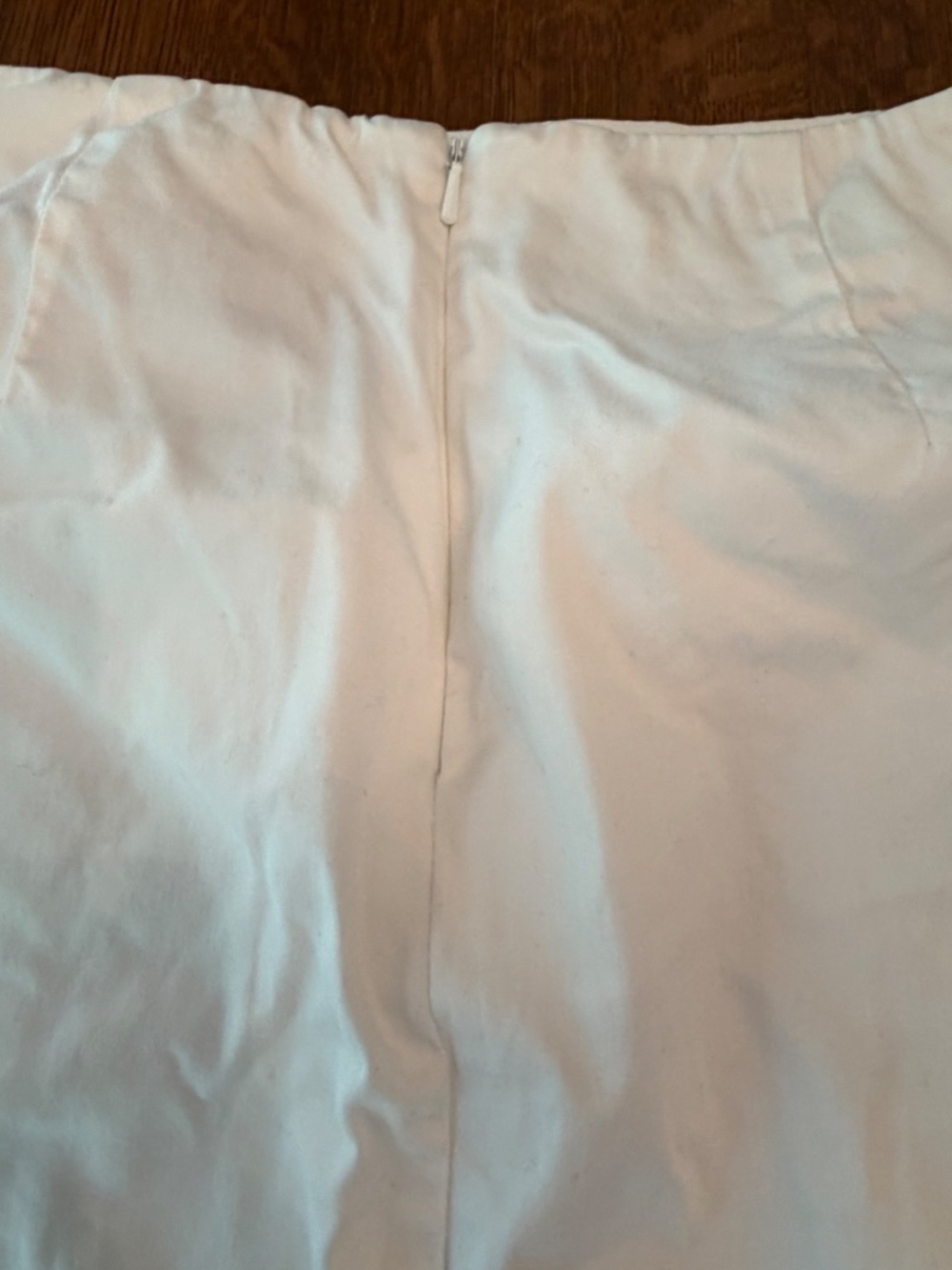 New York & Company Stretch Tech White A-Line Skirt Size 4 - Picture 9 of 10